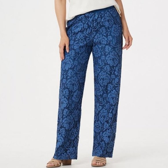 Linea by Louis Dell'Olio Pants - Linea by Louis Dell'Olio Pull-On Lace Pants 1914
